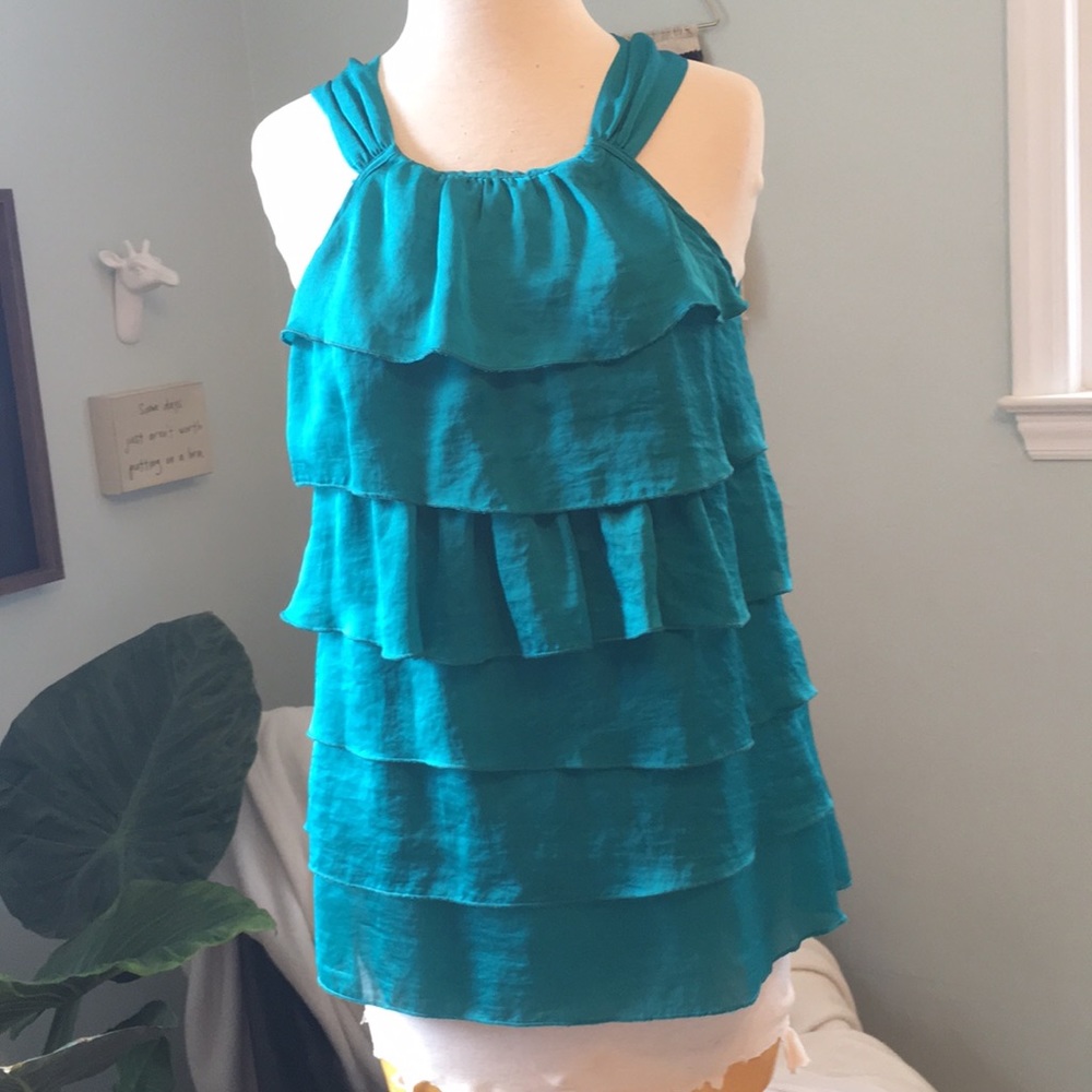 Teal Adiva tank top